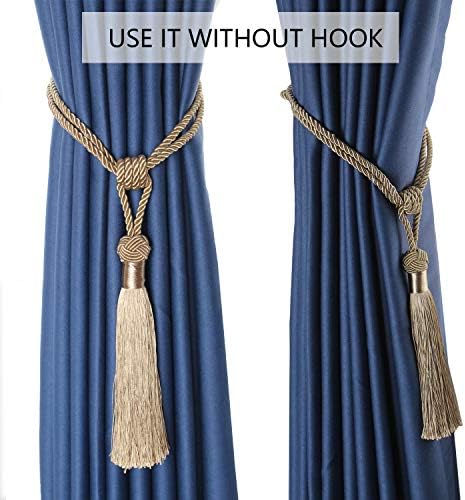 BEL AVENIR Curtain Tiebacks 2 Pack Holdbacks