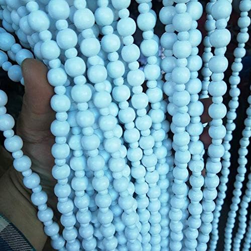 OKUOKA 26 Strands Beaded Door Curtain White