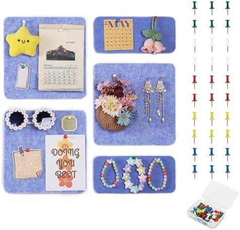 Pretty Jolly 5 Piece Felt Pin Board Decor