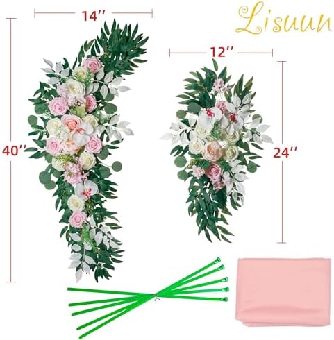 Wedding Arch Flowers Artificial Decor Pack of 3