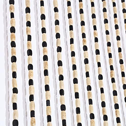 ZHOUXIAO Handmade Wood Bead Curtain for Doorway