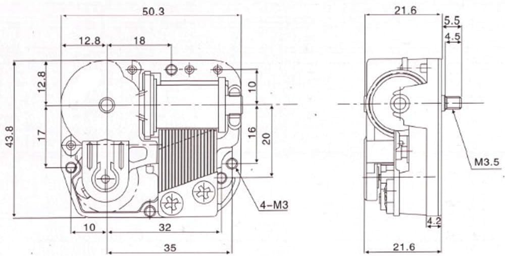 Pursuestar Wind Up Music Box Movement 18 Note Gold