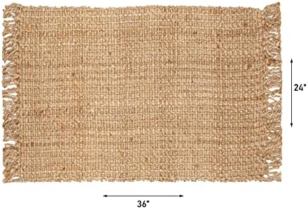 Hausattire Hand Woven Jute Rug 24x36 Inches