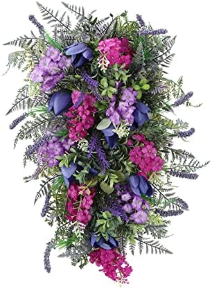 BEIJIALY Spring Wreath for Front Door Decor