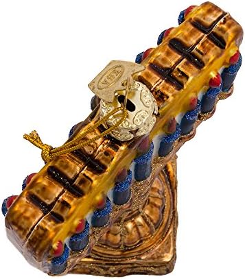 Kurt S Adler 4 1 2 Inch Noble Gems Glass Menorah Ornament