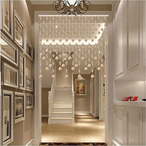 ZHOUXIAO 25 Strands Crystal Room Divider Curtains