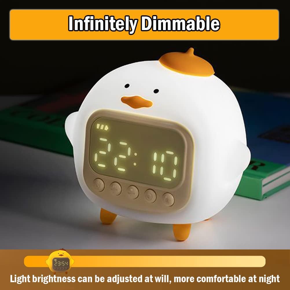 Cute Duck Alarm Clock with Night Light