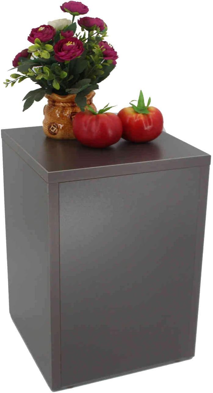FixtureDisplays 115x115x36 Inch Grey Wood Cube Display Riser Stand 1