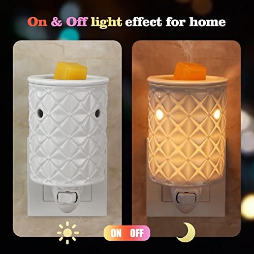 STAR MOON Ceramic Wax Melt Warmer with Night Light