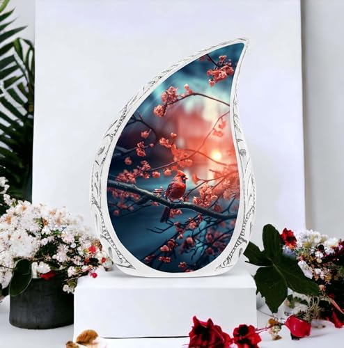 Large Cardinal Urn for Adult Human Ashes
