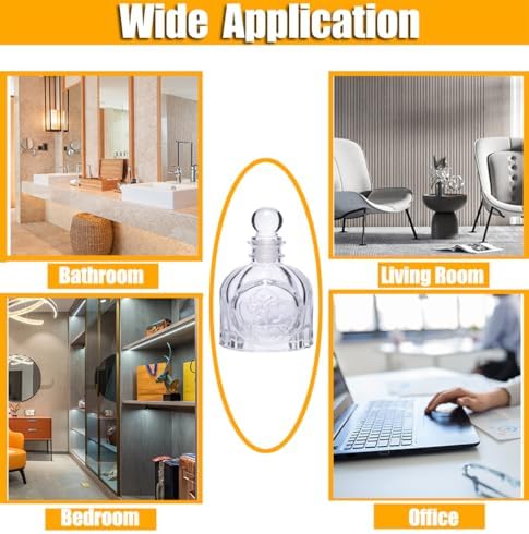 100ML Clear Glass Diffuser Bottle with Lid