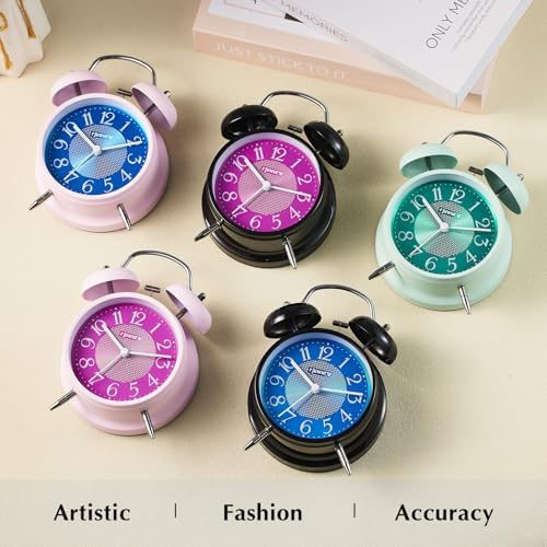 4 Inch Loud Alarm Twin Bell Clock with Night Light