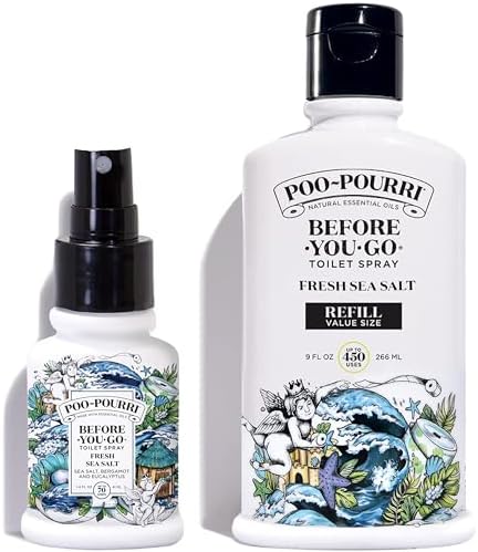 Poo-Pourri Toilet Spray Fresh Sea Salt 9 Fl Oz Refill