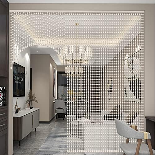 KDDEON Handmade Wood Beaded Curtain with 21 Strands