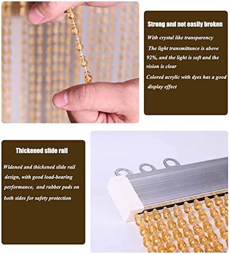 Clear Gourd Beaded Curtains 100 Strand 100x200cm