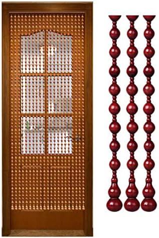 Beaded Curtain with Wooden Beads for Doorway Closet and Room Dividers