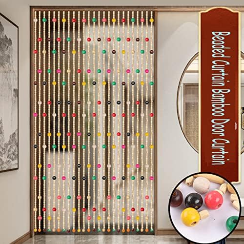 Beaded Curtain Bamboo Door Curtain 35 Strand