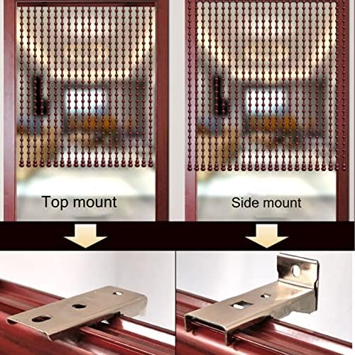 Bamboo Beaded Curtain for Doorway and Room Dividers