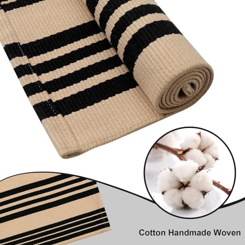Tiveney Front Door Mat 2x43 Reversible Cotton Outdoor Rug