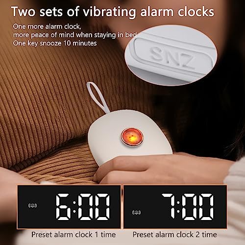 Vibrating Alarm Clock Under Pillow with Dual Alarms and 3 Levels