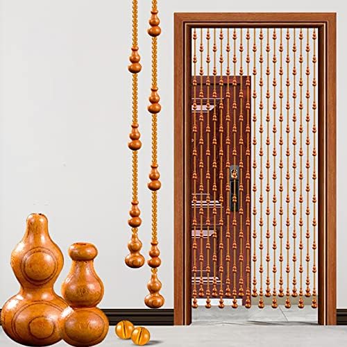 XOOFMASS Wood Beaded Curtain for Door Partition