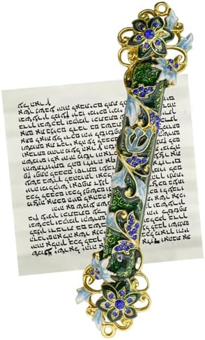 MrMrKura Mezuzah Scroll Door Ornament Dark Green