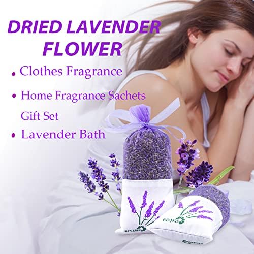 8 Pack French Lavender Sachets for Closets and Drawers