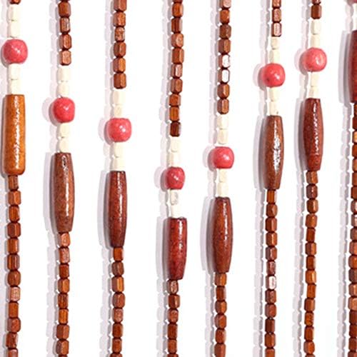 TFCFL Wooden Bead Curtain 31 Lines Door Divider