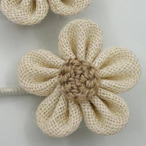 Warmtone Boho Jute Curtain Tiebacks Set of 4