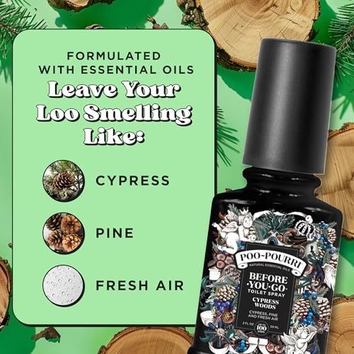 Poo-Pourri Before-You-Go Toilet Spray 2 Fl Oz Cypress Woods