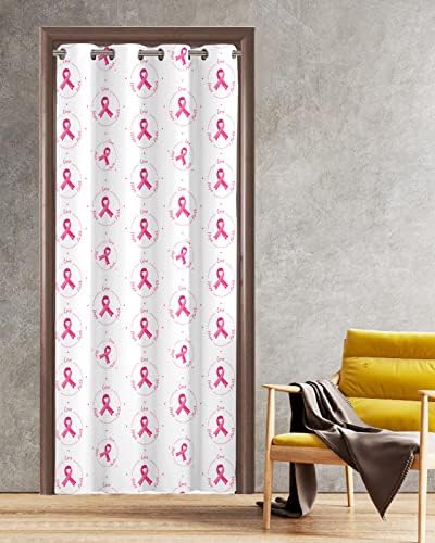 Pink String Door Curtains - Blackout Panels 42x84 Inch