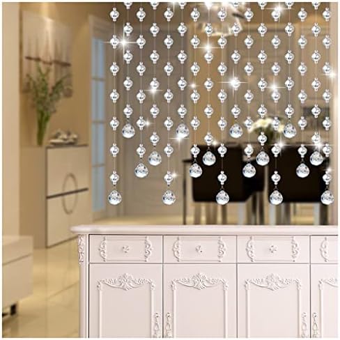ZHOUXIAO Crystal Beaded Curtain Door Divider