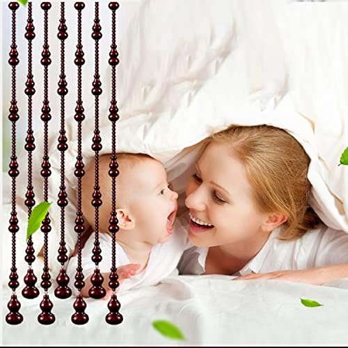 ZHANGQINGXIU Wood Beaded Curtain Doorway Divider