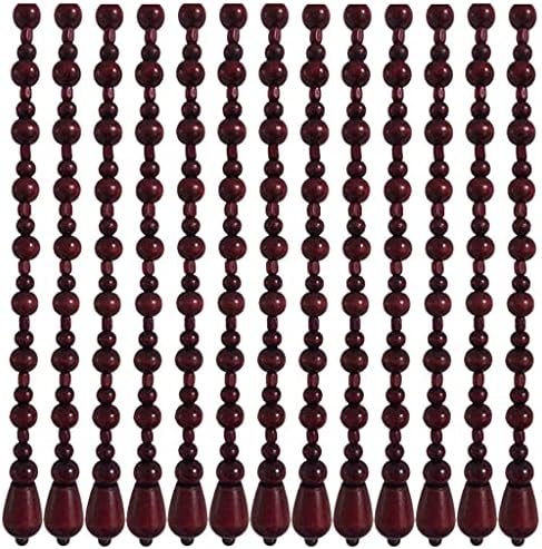ZHOUXIAO 31 Strands Bamboo Wood Bead Curtain for Doorways