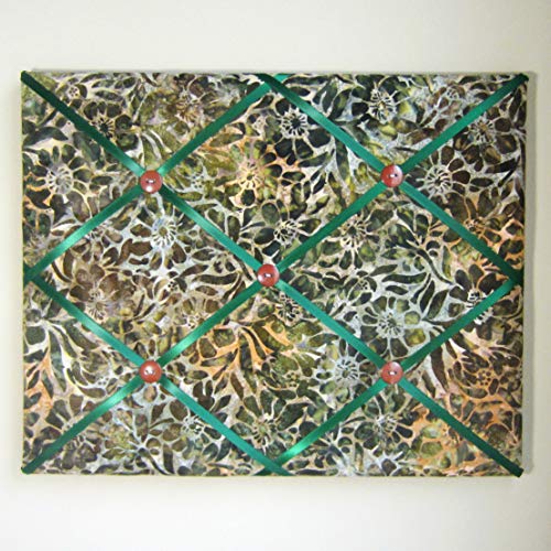 16x20 Zinnia Patch Earth Batik Memo Board