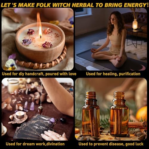 60 Pack Dried Herbs for Witchcraft and Rituals