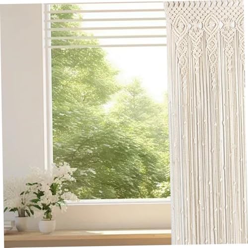 Boho Macrame Curtains 35x71 Inch Decorative Room Divider