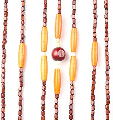 TFCFL Wooden Bead Curtain 31 Lines Door Divider