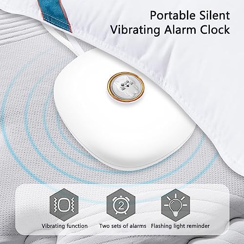 Vibrating Alarm Clock Under Pillow with Dual Alarms and 3 Levels