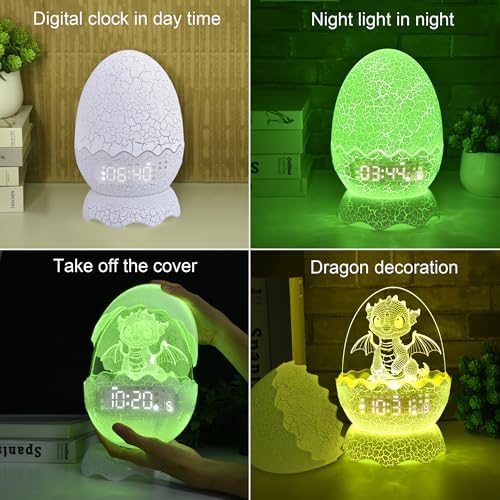 Egg Shape Night Light with Touch Control and Bluetooth Speaker