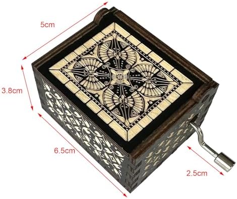 Pursuestar Howl Moving Castle Merry Go Round Wood Music Box 1