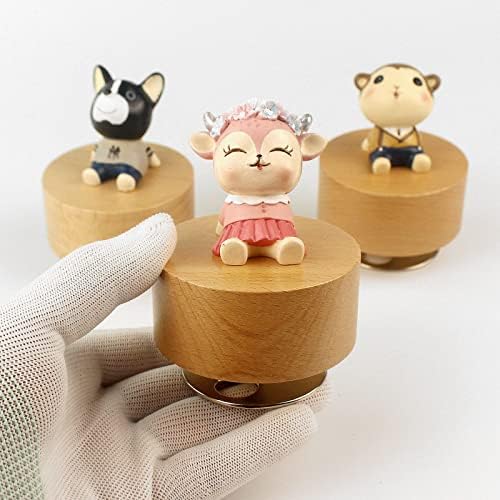 SOFTALK Penguin Wooden Musical Box - You Are My Sunshine