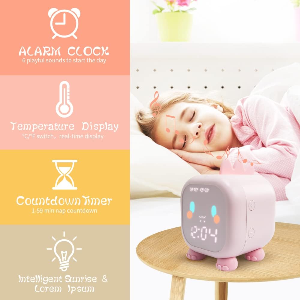 Cute Dinosaur Alarm Clock for Kids Bedroom