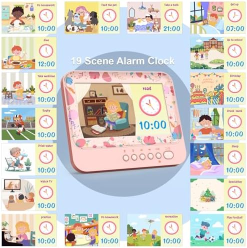 7 Inch Kids Alarm Clock with Timer and Snooze