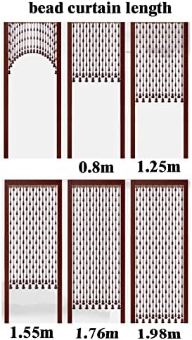 ZHANGQINGXIU Wood Beaded Curtain Doorway Divider