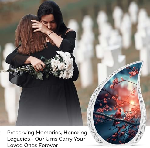 Large Cardinal Urn for Adult Human Ashes