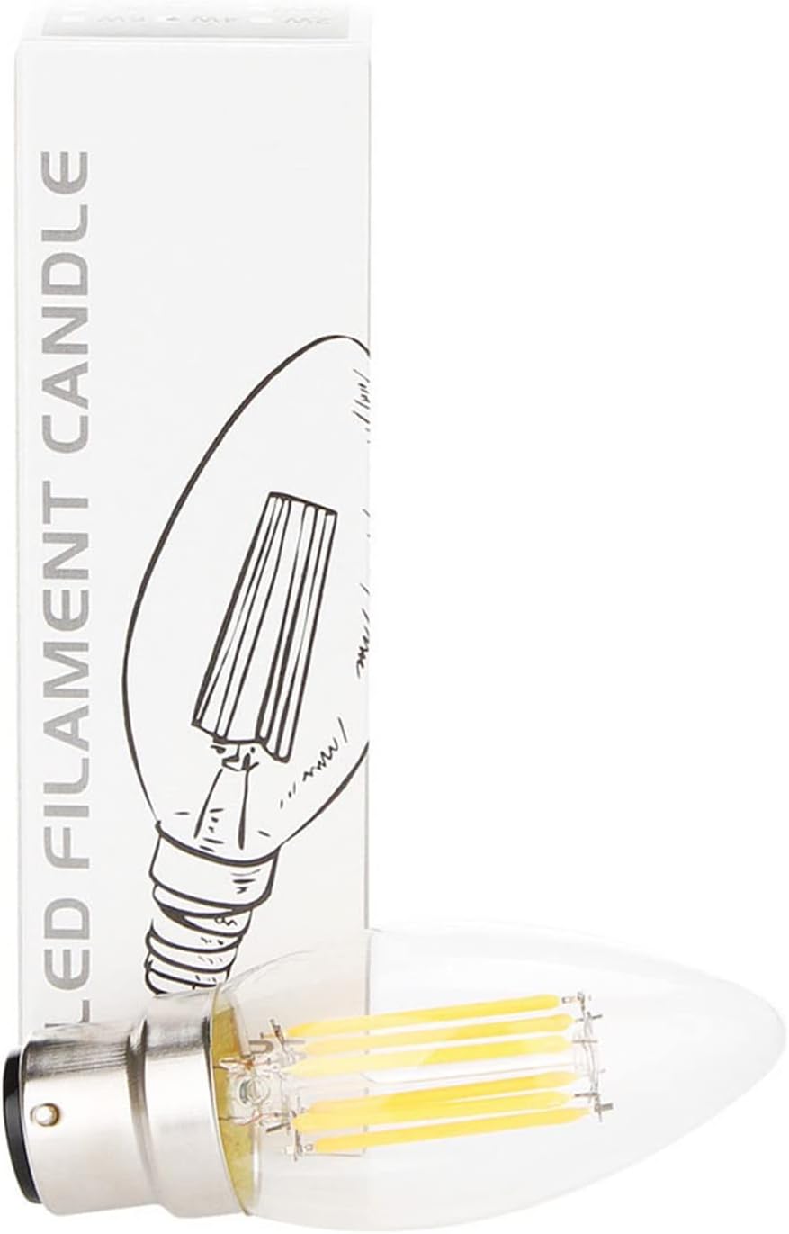10pcs B22 Frosted LED Filament Bulbs 2W 4W 6W Dimmable