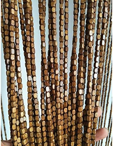 ZHOUXIAO Wood Bead Curtain for Doorways and Closets