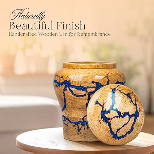 Handmade Lightning Urn for Human Ashes Keepsake