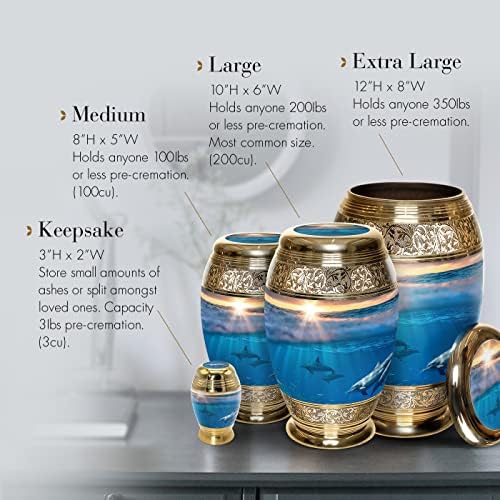 Divine Dolphins Cremation Urn for Ashes